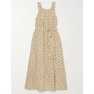 Doen "Eve" Raw Silk Maxi Dress Large